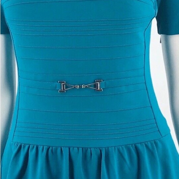 Like New- white house black market teal dress - Picture 4 of 4